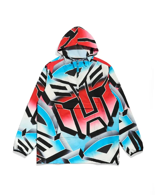 Men's ultra-lightweight parka-Transformers Autobots Big Logo Anorak Jacket