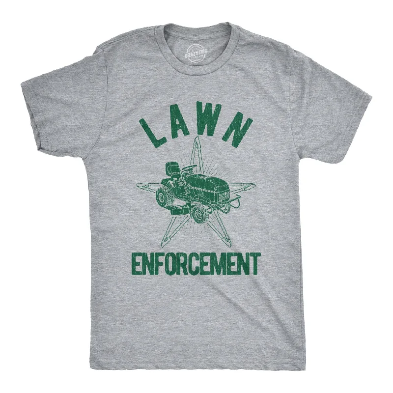 Men's iconic design t-shirt-Lawn Enforcement Men's T Shirt