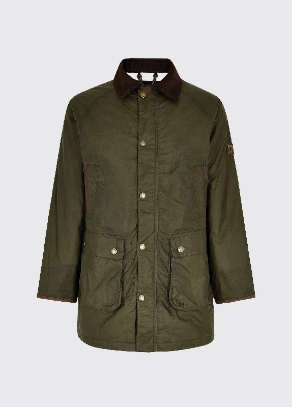 Men's versatile trench coat-Brunswick Wax Jacket - Pine