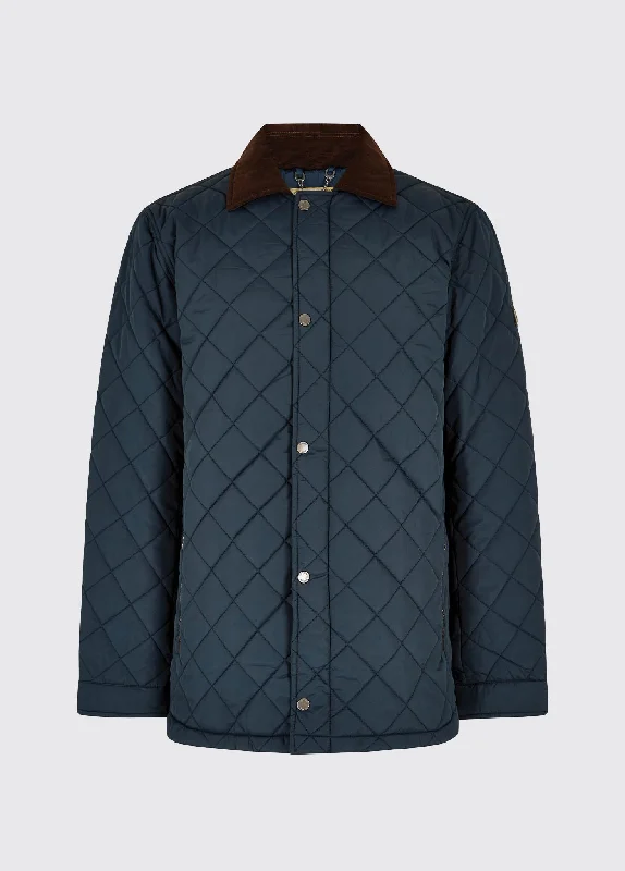 Men's naturally breathable windbreaker-Mountusher Quilted Jacket - Navy