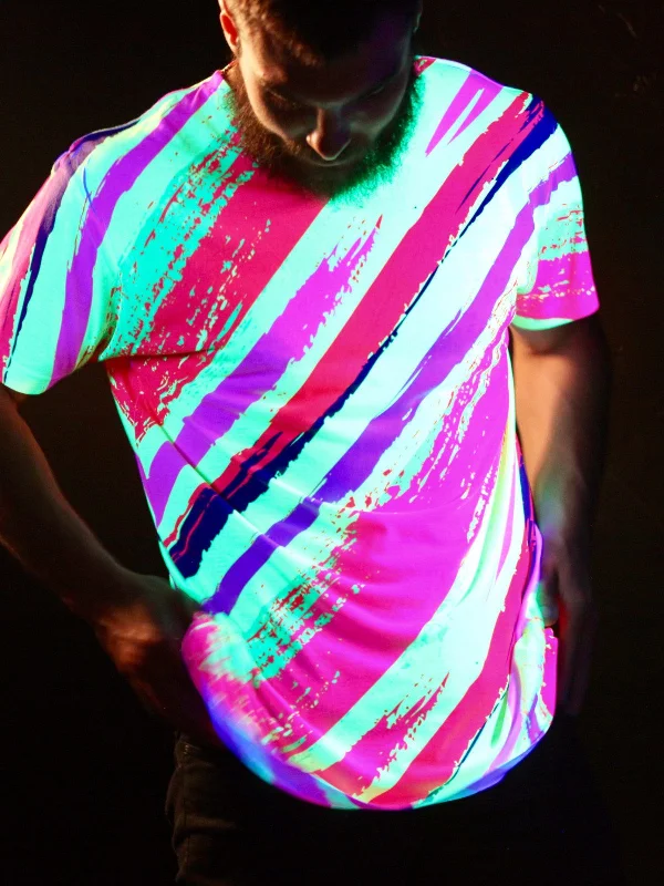 Men's sustainable material t-shirt-Neon Slasher Unisex Crew