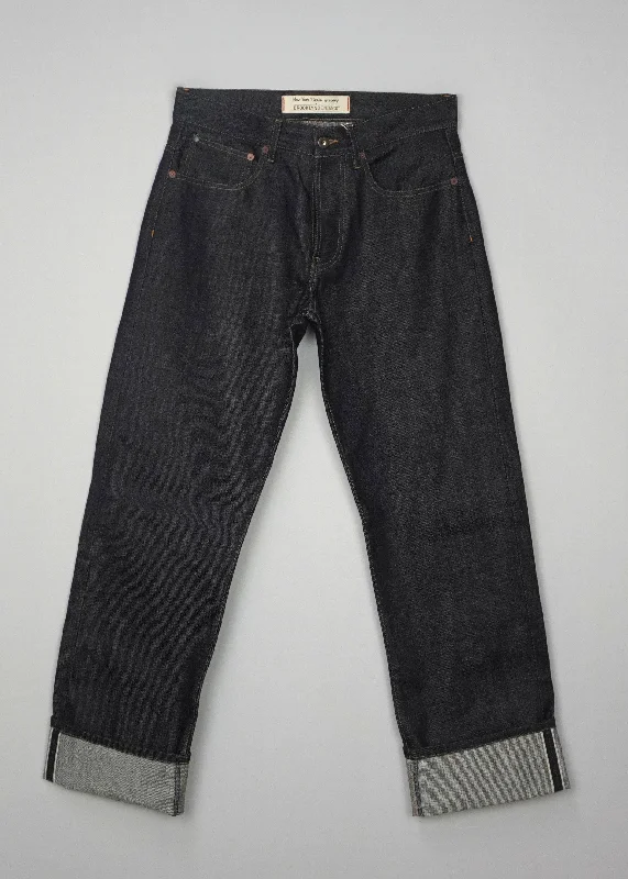 Men's antibacterial gym wear pants-Brooklyn Denim  Co Relaxed 14 oz. Selvedge Jean