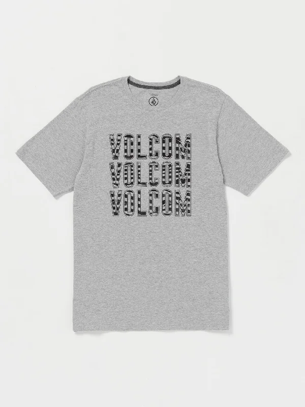 Men's soft-touch t-shirt-Vibes Time Short Sleeve Tee - Heather Grey