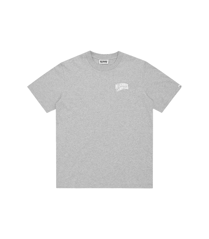 Men's relaxed fit casual t-shirt-SMALL ARCH LOGO T-SHIRT - HEATHER GREY