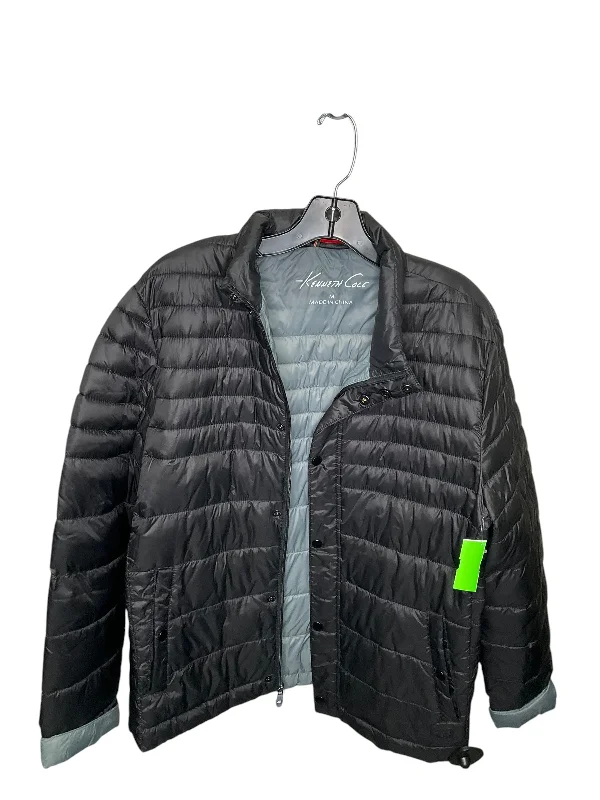 Men's fashionable bomber-Jacket Puffer & Quilted By Kenneth Cole In Black, Size: M