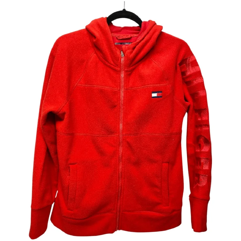 Men's performance puffer jacket-Jacket Fleece By Tommy Hilfiger In Red, Size: M