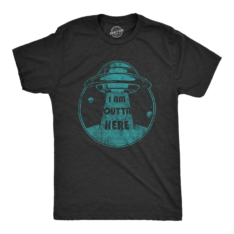 Men's lightweight active t-shirt-I Am Outta Here Men's T Shirt