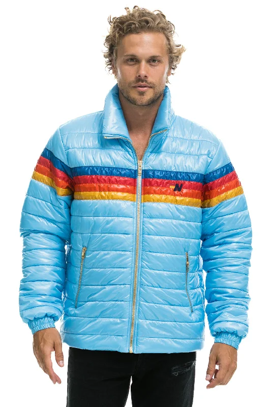 Men's durable field jacket-4 STRIPE TRAVELER JACKET - GLOSSY SKY