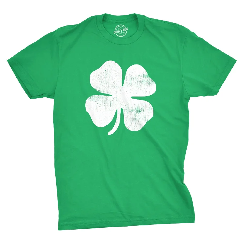 Men's comfy lounge t-shirt-Four Leaf Clover Men's T Shirt