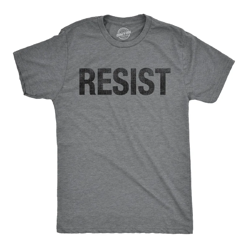 Men's fun print t-shirt-RESIST Men's T Shirt