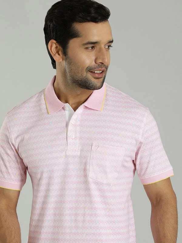 Men's fashion-forward performance polo shirt-Men Printed Polo T-Shirt