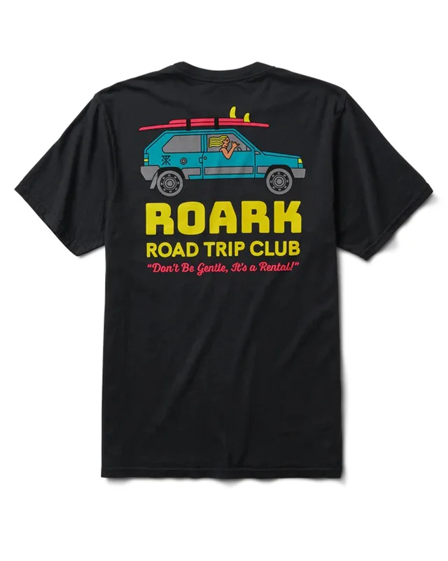 Men's bold graphic t-shirt-Road Trip Club Premium S/S T-Shirt