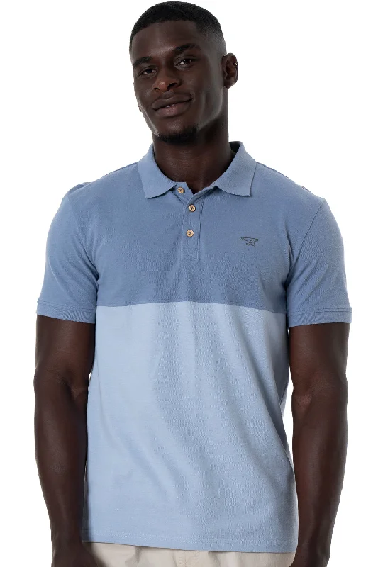 Men's sport-inspired t-shirt-Golfer _ 141851 _ Blue