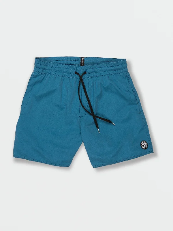 Men's ultra-breathable workout shorts-Little Boys Lido Solid Trunks - Aged Indigo