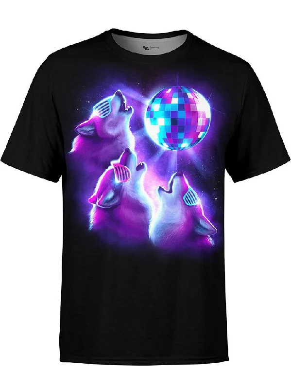 Men's soft-touch t-shirt-3 Wolf Disco Unisex Crew