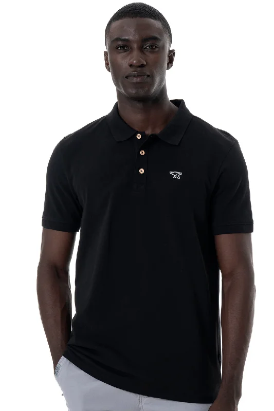 Men's relaxed fit casual t-shirt-Golfer _ 146163 _ Black