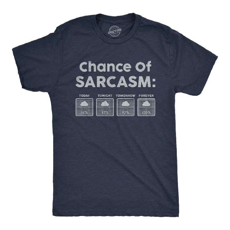 Men's sustainable material t-shirt-Chance Of Sarcasm Men's T Shirt