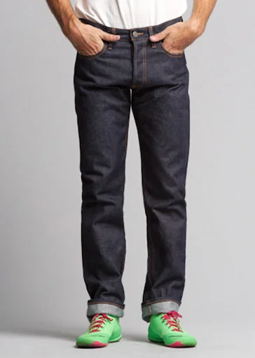 Men's breathable casual wear pants-3Sixteen SL-100x Slim Straight - 14.5 oz Raw Selvedge Jeans