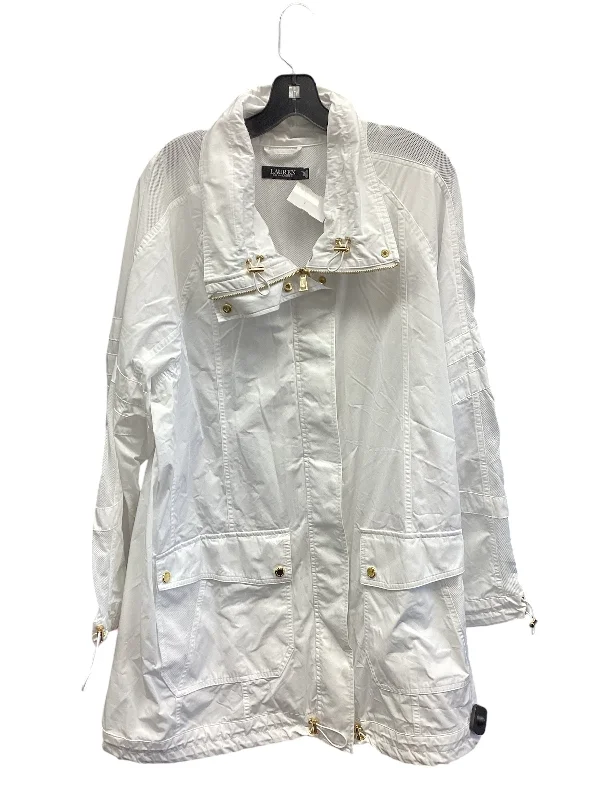 Men's comfortable leather coat-Jacket Other By Ralph Lauren In White, Size: Xxl