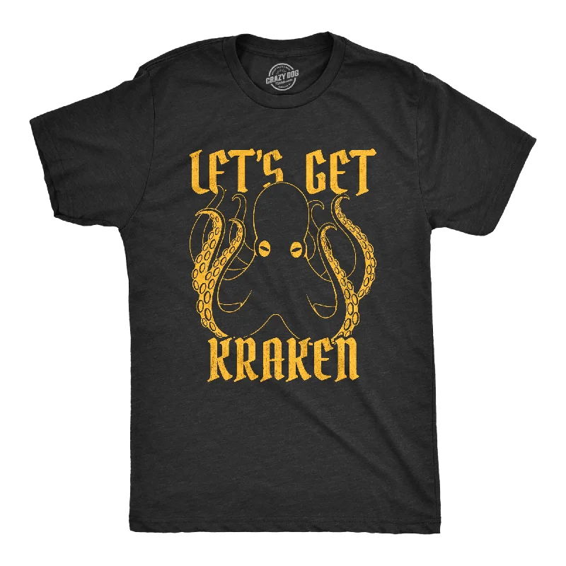 Men's iconic design t-shirt-Let's Get Kraken Men's T Shirt