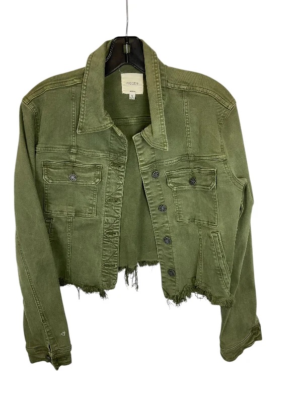 Men's antibacterial windbreaker-Jacket Denim By Clothes Mentor In Green Denim, Size: M