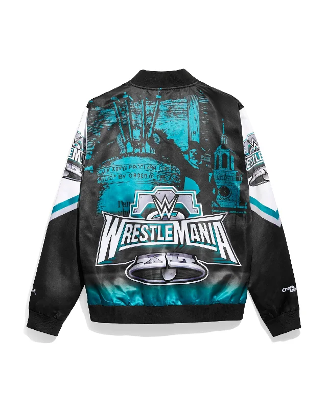 Men's performance travel jacket-WrestleMania 40 Fanimation Satin Jacket