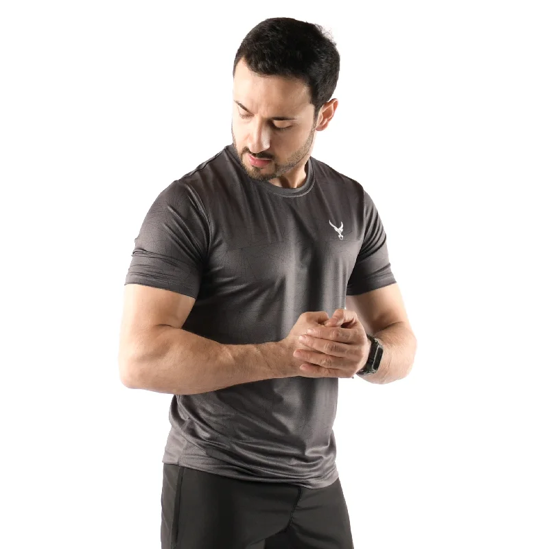 Men's sport-inspired t-shirt-Muscle Shirt Laser Grey