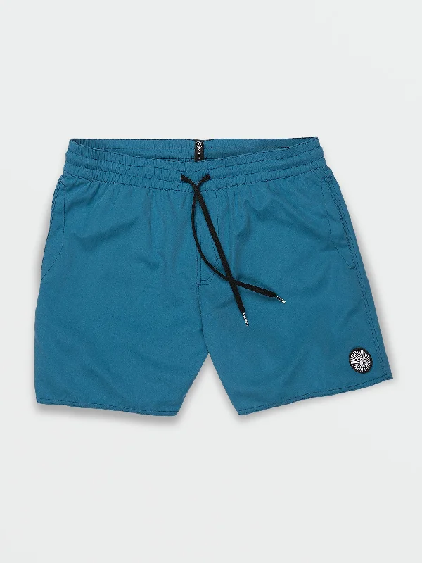 Men's organic performance shorts-Big Boys Lido Solid Trunks - Aged Indigo