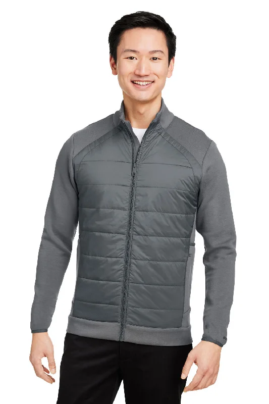 Men's relaxed fit bomber jacket-Spyder Mens Impact Full Zip Jacket - Polar Grey