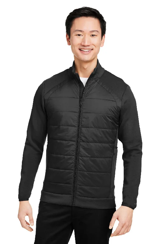 Men's wrinkle-free raincoat-Spyder Mens Impact Full Zip Jacket - Black