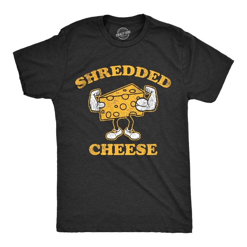 Men's pre-shrunk t-shirt-Shredded Cheese Men's T Shirt