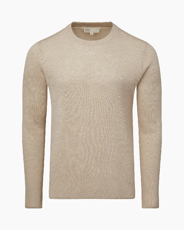 Men's adventure knitwear-Onia Kevin Crewneck Linen Sweater