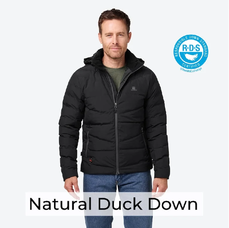 Men's modern puffer coat-Crest Heated Jacket Men's