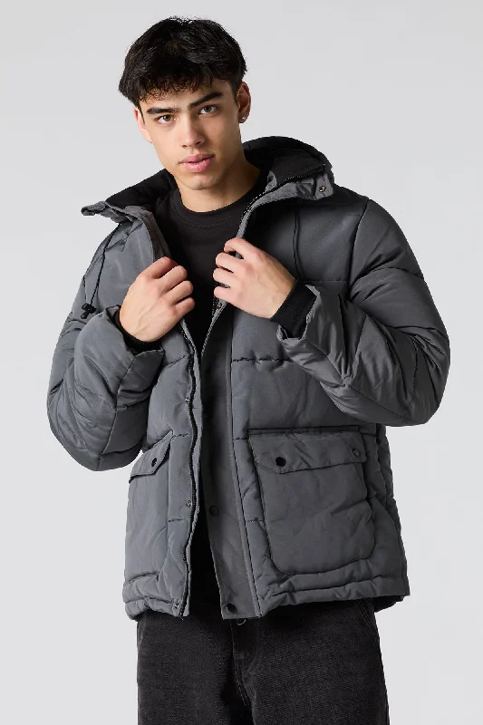 Men's versatile windbreaker-Storm Mountain Puffer Parka