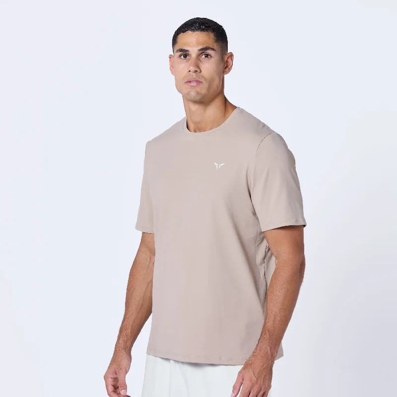 Men's heavyweight t-shirt-Essential Gym Tee - Cobblestone