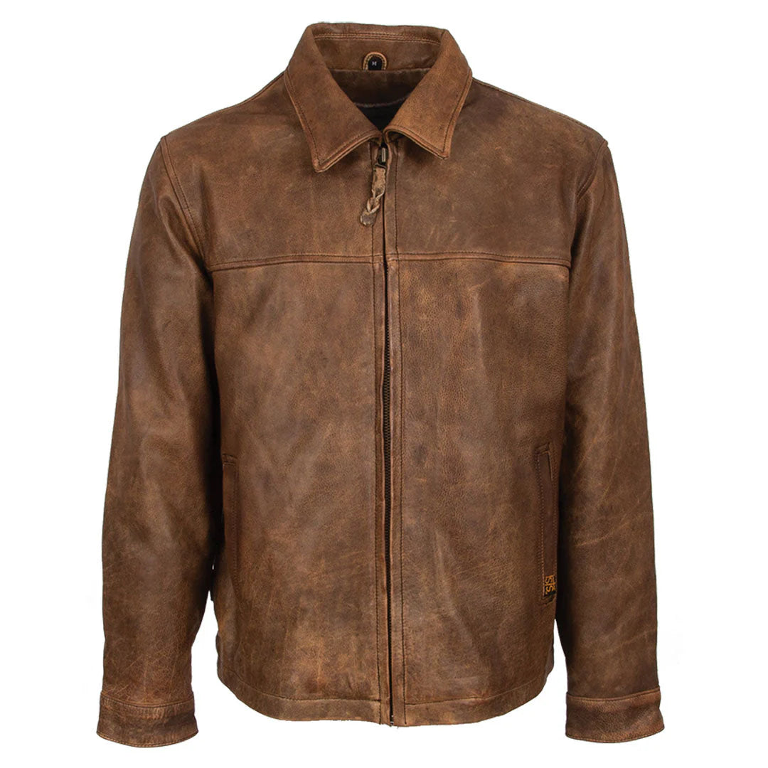 Men's comfortable utility jacket-STS Ranchwear Men's Rifleman Jacket in Chestnut