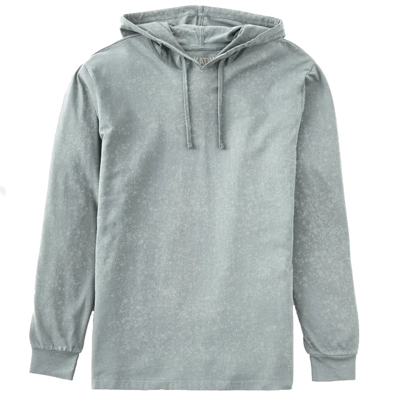 Men's gym-ready travel hoodie-Hide Knit L/S Pullover