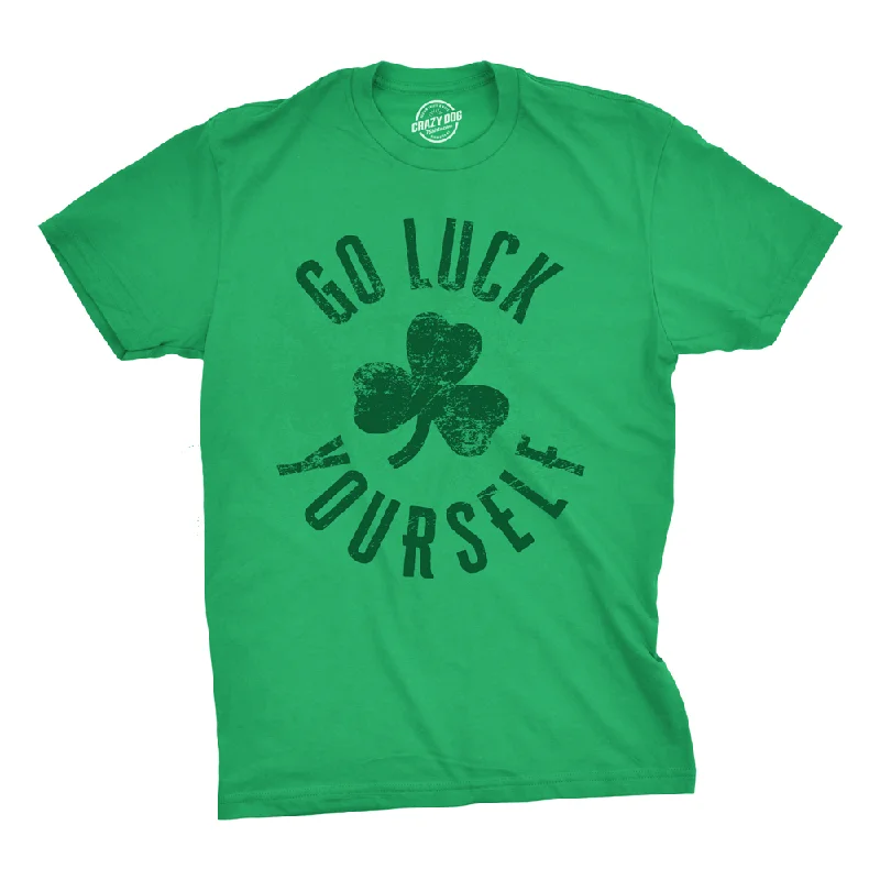 Men's casual wear t-shirt-Go Luck Yourself Men's T Shirt