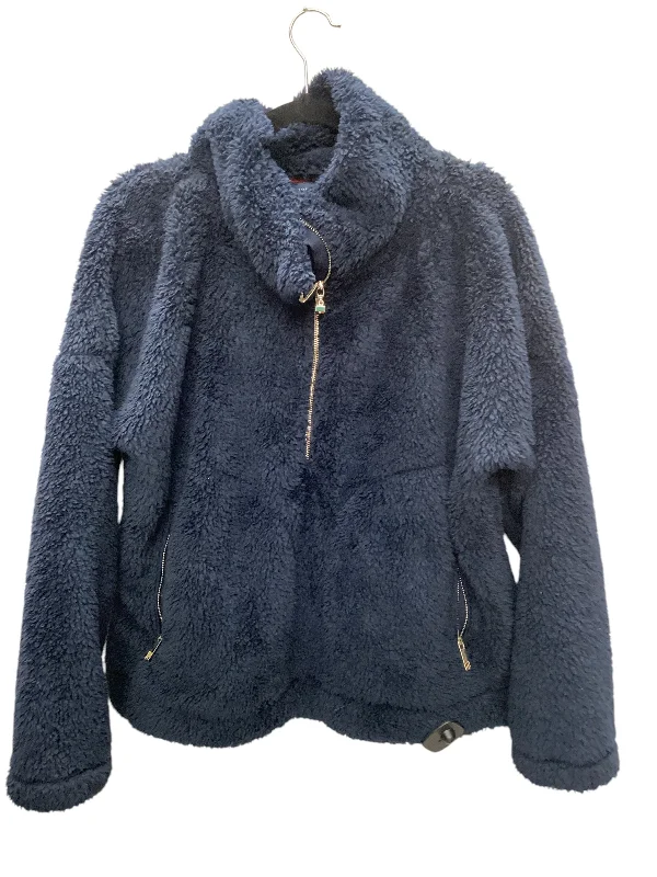 Men's weatherproof fleece jacket-Jacket Faux Fur & Sherpa By Tommy Hilfiger In Blue, Size: L