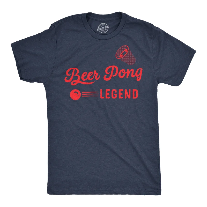 Men's lightweight active t-shirt-Beer Pong Legend Men's T Shirt