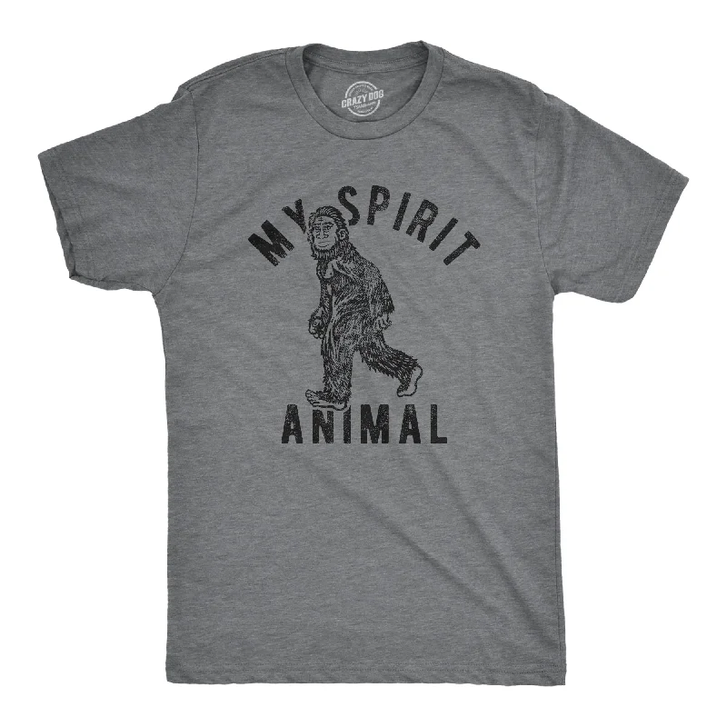 Men's lightweight active t-shirt-My Spirit Animal: Bigfoot Men's T Shirt