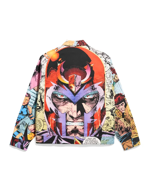 Men's tech-inspired windbreaker-X-Men Magneto Battle Harrington Jacket