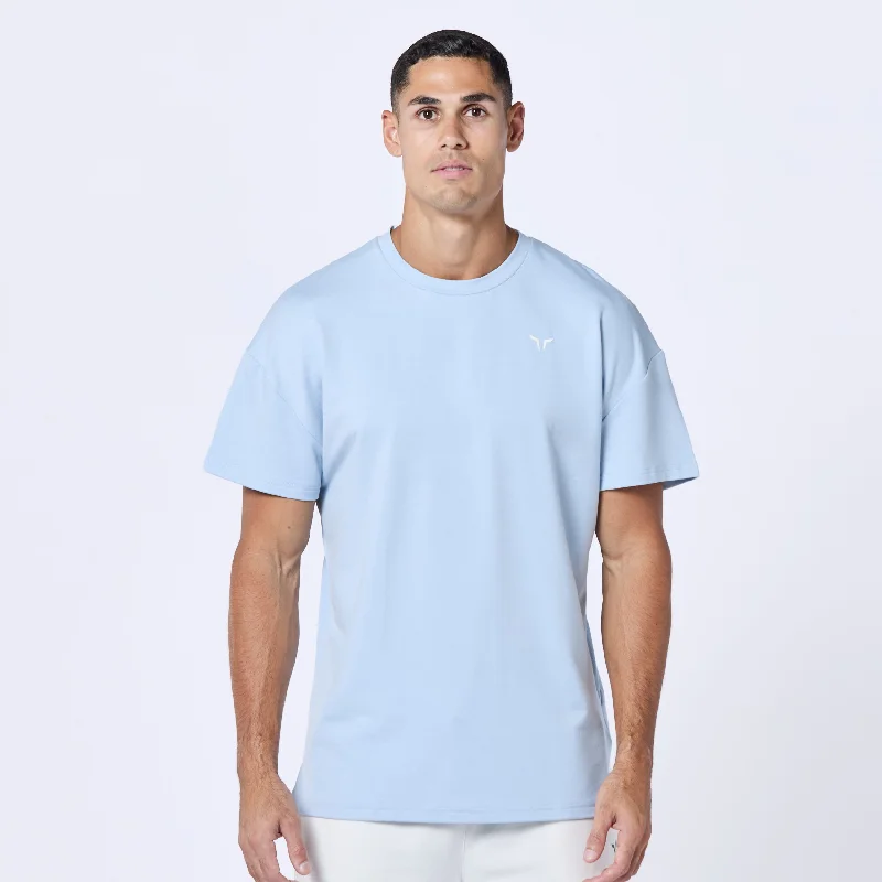 Men's quick-drying t-shirt-Essential Oversized Tee - Skyway