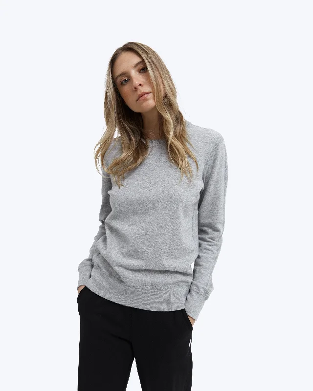 Men's waterproof knitwear-LIGHTWEIGHT TERRY CREWNECK WOMENS RC-W3008