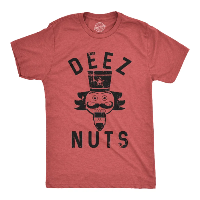 Men's relaxed fit casual t-shirt-Deez Nuts Men's T Shirt