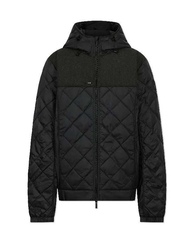 Men's summer raincoat-Elroy Quilted Hooded Puffer Jacket