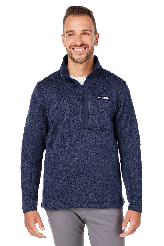 Men's eco-conscious raincoat-Columbia Mens Sweater Weather Full Zip Jacket - Collegiate Navy Blue - Closeout