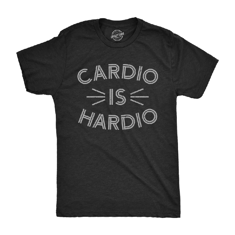 Men's summer-ready t-shirt-Cardio Is Hardio Men's T Shirt