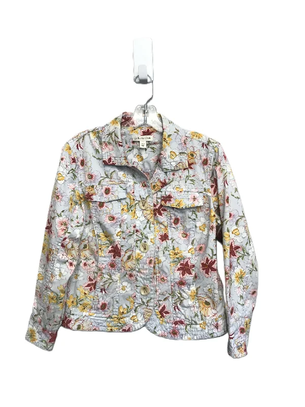 Men's comfortable field jacket-Floral Print Jacket Other By Coldwater Creek, Size: L