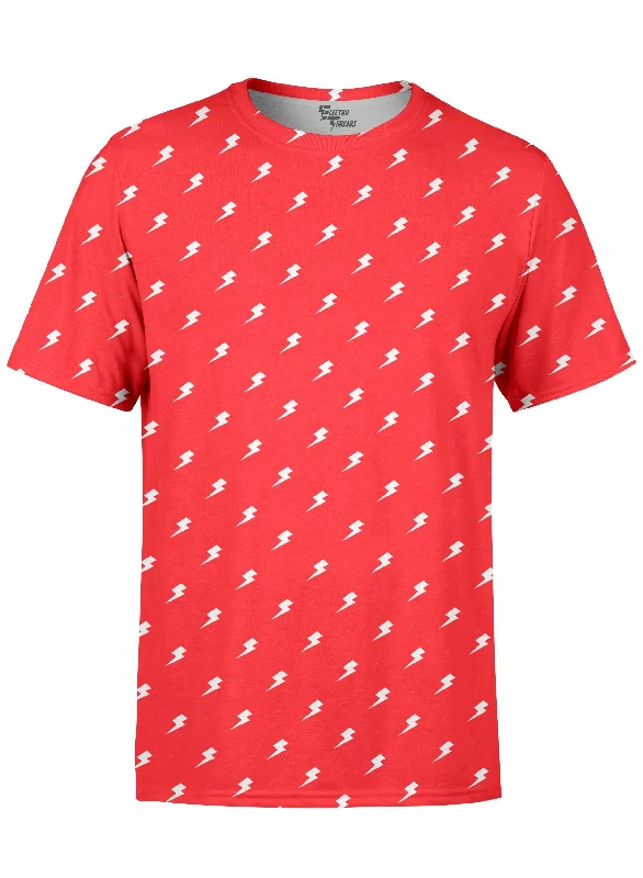 Men's sport-inspired t-shirt-Red Electro Unisex Crew